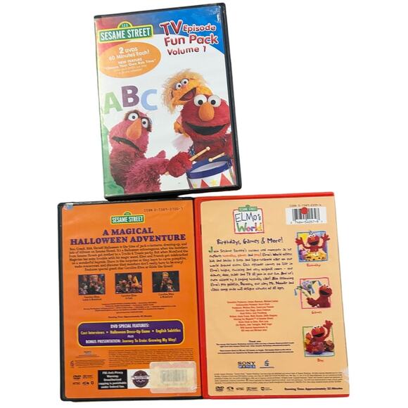Elmo World Birthdays Games and More/ Halloween Adventure/ TV Episode Fun Pack - Picture 2 of 2